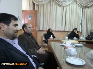 دیدار مسئولین بیمارستان دکتر شهید چمران فردوس به همراه پرستاران از مرکز بمناسبت هفته معلم