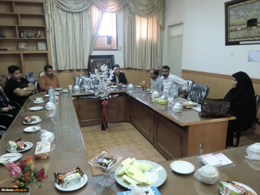 بازدید خانم میری ریاست محترم  پردیس امام سجاد (ع) بیرجند