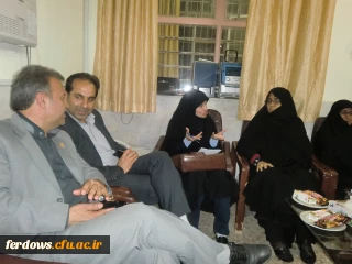 بازدید آقای زمانی رئیس محترم اداره امور رفاهی ودانشجویان وسرکارخانم کریمی
