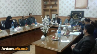 بازدید مسئولین  حوزه حراست سازمان مرکز ی و آقای مهدی زاده از واحد دانشگاهی بنت الهدی صدر فردوس