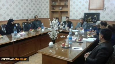 بازدید مسئولین  حوزه حراست سازمان مرکز ی و آقای مهدی زاده از واحد دانشگاهی بنت الهدی صدر فردوس