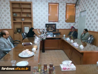 حضور مسئول دفتر نماینده محترم شهرستان فردوس در واحد بنت الهدی صدر