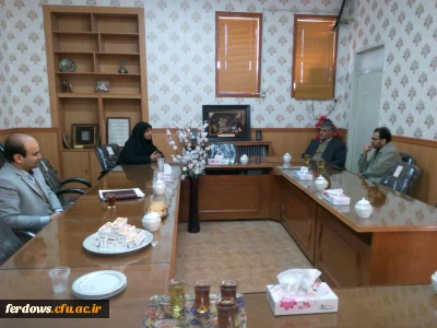 حضور مسئول دفتر نماینده محترم شهرستان فردوس در واحد بنت الهدی صدر