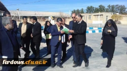 حضوردکتر حیدری مشاور معاون امور علمی ، فرهنگی و اجتماعی سازمان برنامه وبودجه کشور درفردوس