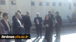 حضوردکتر حیدری مشاور معاون امور علمی ، فرهنگی و اجتماعی سازمان برنامه وبودجه کشور درفردوس