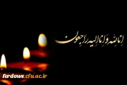 تسلیت درگذشت استاد دکتر مدبر عزیزی