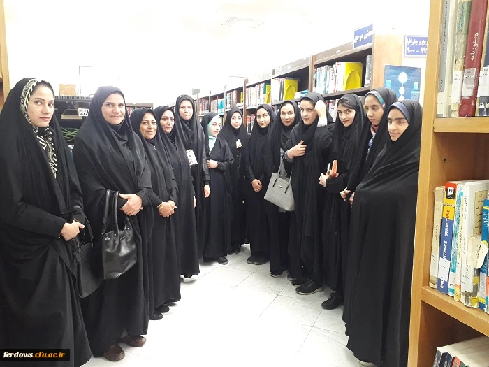 بازدید از کتابخانه مرکزی شهرستان فردوس 