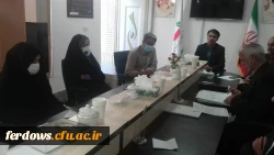 حضور سرپرست،  اساتید و کارکنان واحد بنت الهدی صدر فردوس  در جمع اعضای محترم شورای اسلامی  شهرستان فردوس جهت عرض تبریک هفته شورا 2