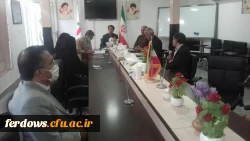 حضور سرپرست،  اساتید و کارکنان واحد بنت الهدی صدر فردوس  در جمع اعضای محترم شورای اسلامی  شهرستان فردوس جهت عرض تبریک هفته شورا 3