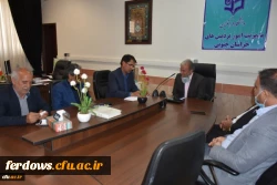 دیدار شورای اسلامی شهر فردوس با سرپرست مدیریت استان 2