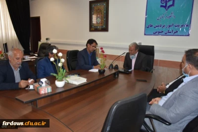 دیدار شورای اسلامی شهر فردوس با سرپرست مدیریت استان