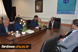 دیدار شورای اسلامی شهر فردوس با سرپرست مدیریت استان 3