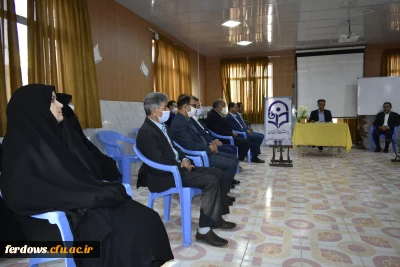 حضور نماینده محترم فردوس جناب حاج  آقای نصیرایی و سایر مسئولین شهرستان در واحد بنت الهدی صدر فردوس