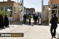 به مناسبت دهه کرامت حضور خادمان حرم حضرت امام رضا(ع) و آوردن پرچم بارگاه مقدس آن حضرت به واحد بنت الهدی صدر فردوس 2