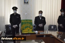 به مناسبت دهه کرامت حضور خادمان حرم حضرت امام رضا(ع) و آوردن پرچم بارگاه مقدس آن حضرت به واحد بنت الهدی صدر فردوس 5