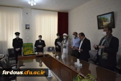 به مناسبت دهه کرامت حضور خادمان حرم حضرت امام رضا(ع) و آوردن پرچم بارگاه مقدس آن حضرت به واحد بنت الهدی صدر فردوس 6