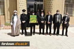 به مناسبت دهه کرامت حضور خادمان حرم حضرت امام رضا(ع) و آوردن پرچم بارگاه مقدس آن حضرت به واحد بنت الهدی صدر فردوس 13