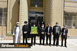 به مناسبت دهه کرامت حضور خادمان حرم حضرت امام رضا(ع) و آوردن پرچم بارگاه مقدس آن حضرت به واحد بنت الهدی صدر فردوس 14