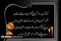 پیام تسلیت درگذشت مادر گرامی آقای حسین نادرزاده 4