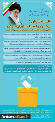 اطلاعیه شماره 1 - فرم ثبت نام دانشجویان متقاضی کاندیدا توری در کانون های دانشگاه فرهنگیان فردوس