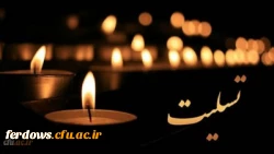 پیام تسلیت درگذشت مادر همسرمحترم  استاد عزیزسرکار خانم دکتر طلائی  2