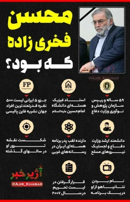  ترور شهید محسن فخری زاده، رییس سازمان پژوهش و نوآوریهای دفاعی وزارت دفاع و پشتیبانی نیروهای مسلح 6