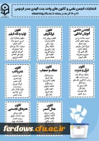 اسامی داوطلبین کانون ها و انجمن علمی