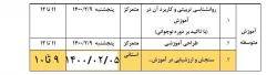 برنامه امتحانات و آزمون پایانی مهارت آموزان نوبت اول ورودی بهمن 99 6