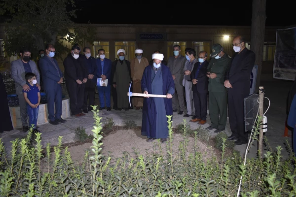 مراسم کلنگ زنی ساخت المان شهدای دانشجو معلم تربیت معلم فردوس 9