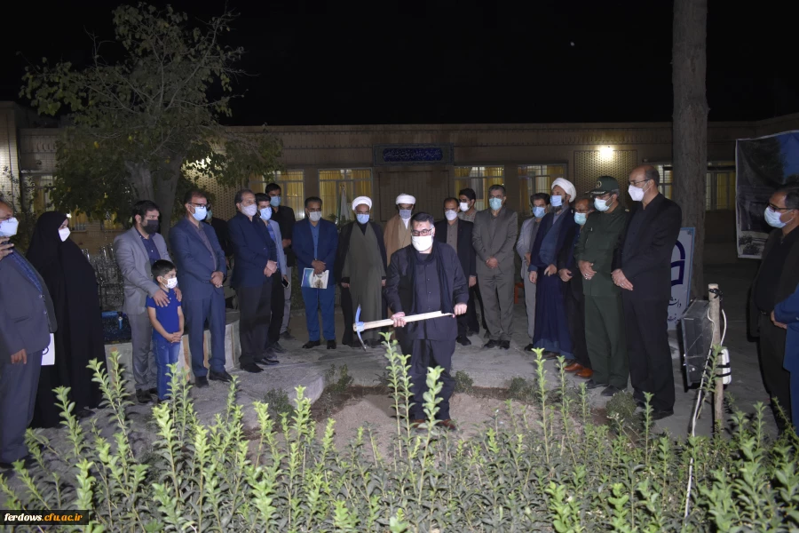 مراسم کلنگ زنی ساخت المان شهدای دانشجو معلم تربیت معلم فردوس 10
