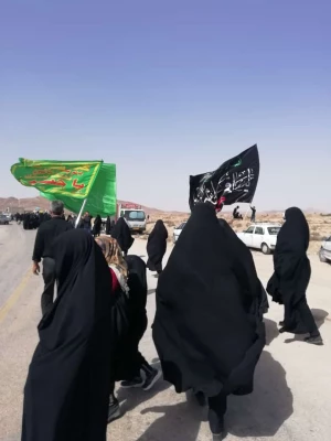 مراسم پیاده روی اربعین حسینی و برپایی موکب اربعین توسط دانشجویان واحد بنت الهدی صدر فردوس 3