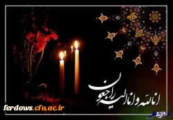 تسلیت درگذشت ناباورانه همکار خدوم و تلاشگر ، جناب آقای علیرضا خاکسار 2