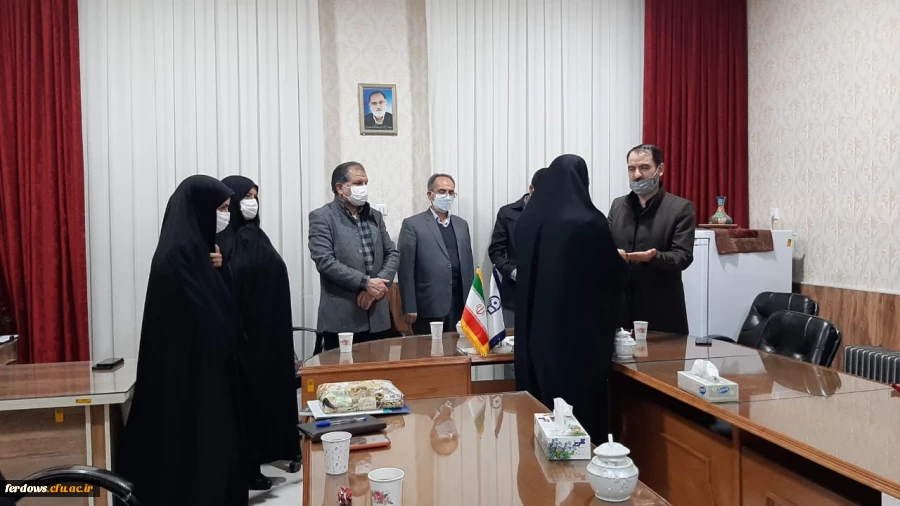 حضور مسئول بسیج دانشجویی دانشگاه فرهنگیان در مرکز فردوس 3