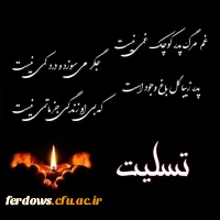 عرض تسلیت خدمت همکار محترم 2