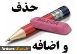  برنامه زمانی حذف و اضافه   در  نیمسال اول تحصیلی 1402-1401 3