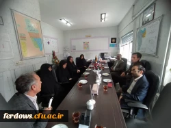 حضور سرپرست ومعاونین دانشگاه در شبکه بهداشت ودرمان شهرستان فردوس 2