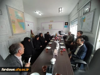 حضور سرپرست ومعاونین دانشگاه فرهنگیان واحد فردوس در شبکه بهداشت ودرمان شهرستان