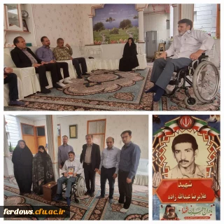 دیدار با جانباز دفاع مقدس و برادر شهید غلامرضا عبدالله زاده