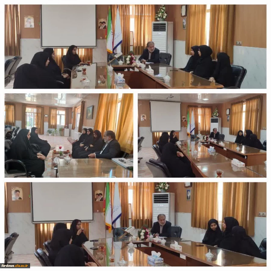 برگزاری جلسه با دانشجویان ممتاز رشته امور تربیتی