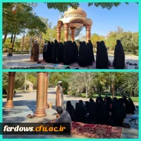 برگزاری نماز جماعت ظهر و عصر به امامت حجت السلام رمضانی در جوار شهدای گمنام 2