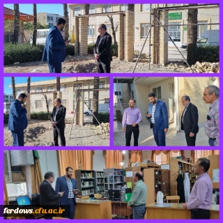 بازدید دو عضو حراست سازمان مرکزی دانشگاه فرهنگیان از واحد بنت الهدی صدر فردوس