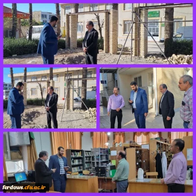 بازدید دو عضو حراست سازمان مرکزی دانشگاه فرهنگیان از واحد بنت الهدی صدر فردوس