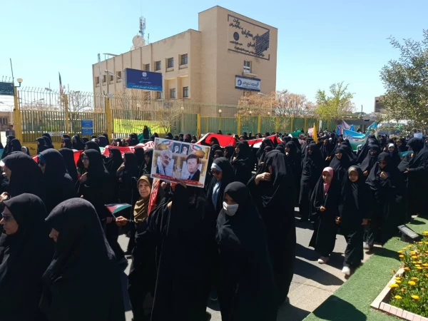 «لبیک به ندای قدس؛ حضور پرشور دانشگاه فرهنگیان واحد بنت الهدی صدر فردوس در راهپیمایی جهانی روز قدس
 2