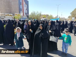 «لبیک به ندای قدس؛ حضور پرشور دانشگاه فرهنگیان واحد بنت الهدی صدر فردوس در راهپیمایی جهانی روز قدس
 5