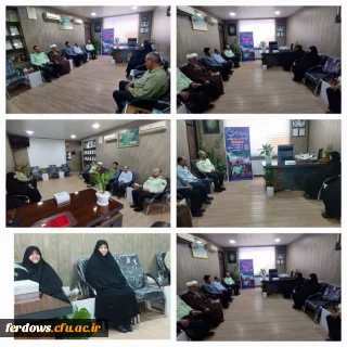 دیدار سرپرست دانشگاه فرهنگیان مرکز بنت الهدی صدر فردوس با فرماندهی نیروی انتظامی شهرستان فردوس